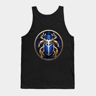 Blue Scarab Tank Top